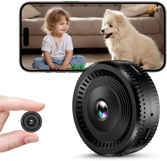 1080P HD WiFi Camera - Pet Security Camer - Hidden Cameras - Spy Cam - Mini with Night Vision & Motion Detection- Indoor/Outdoor Cam Small Smart WiFi House Camera-SD Card Storage APP Control