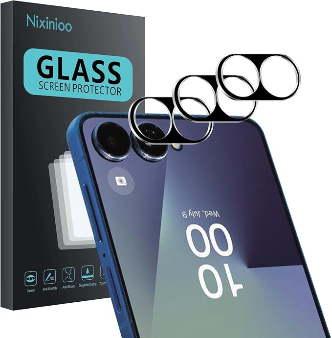 3 Pack Camera Lens Protector for Samsung Galaxy Z Flip 7, Tempered Glass