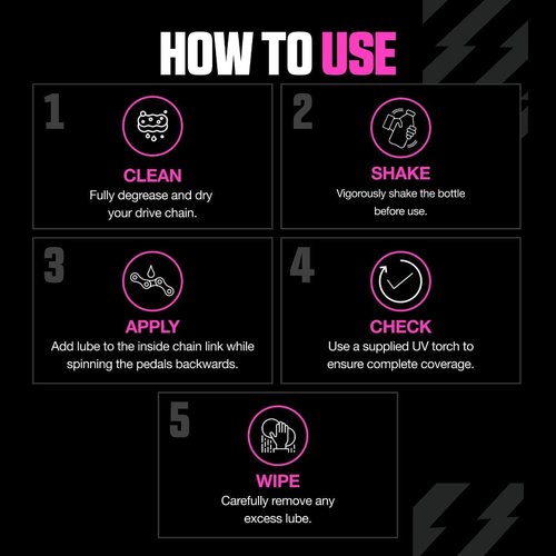 Muc-Off C3 Ceramic Wet Bike Chain Lube - Ultimate Protection for Smooth Performance | 120ml