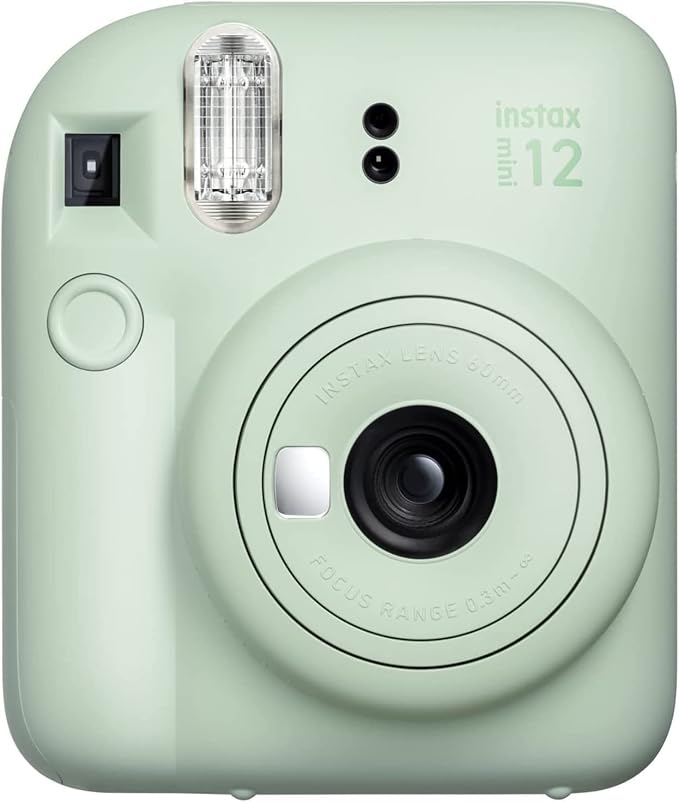 Fujifilm Instax Mini 12 Instant Camera Mint Green + Fuji Film Value Pack +