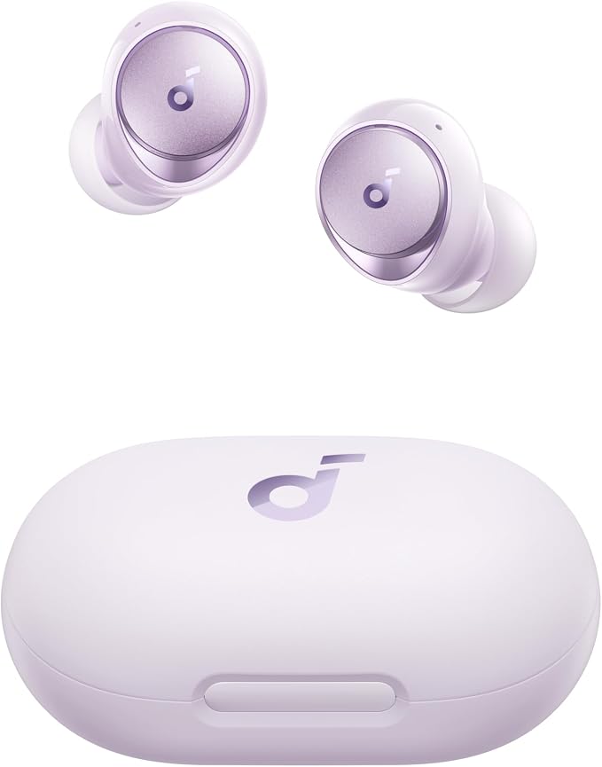 Soundcore by Anker Space A40 Adaptive Active Noise Cancelling Earbuds | Reduce Noise by Up to 98%, Ultra Long 50H Playtime, 10H Single Playtime, Hi-Res Sound, Comfortable Fit, Wireless Charge