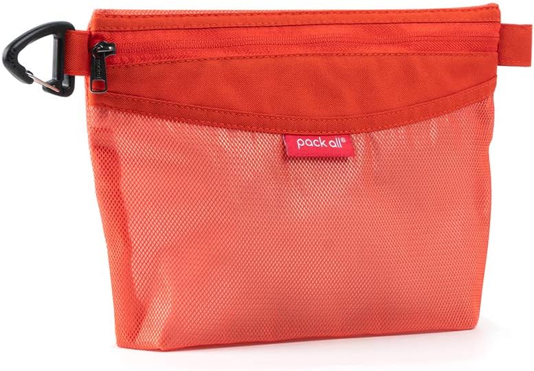 pack all Water-Resistant Zipper Pouch, Mesh Zipper Bag, 8.66"x5.91"