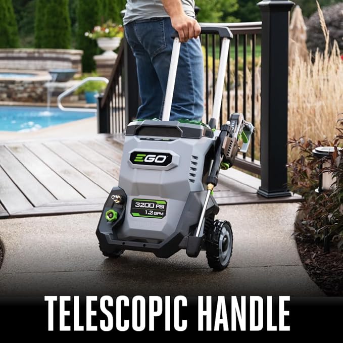 EGO Power+ Electric Pressure Washer, 3200 PSI Power Washer, Battery and Charger Not Included - HPW3200