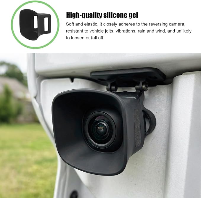 Car Rear View Backup Camera Cover, Silicone Adhesive Vehicle Reversing Cameras