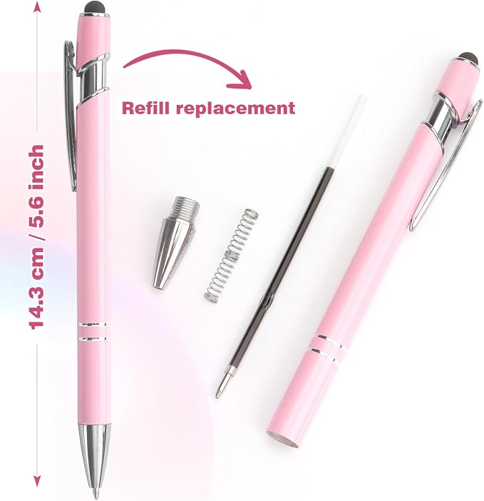 Ballpoint Pen 2-in-1 Stylus Retractable Ballpoint Pen
