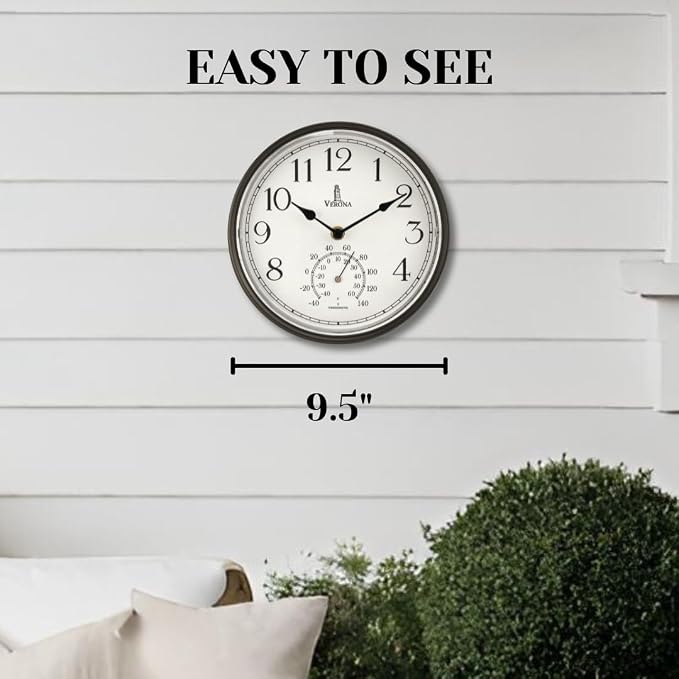 Outdoor Clocks for Patio Waterproof