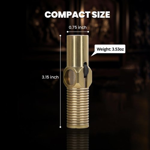 CHOICEDC Vintage Trench Lighter, Cool Lighters, Novelty Copper Pipe Lighter Fluid Refillable, Unique Kerosene Lighters with Screw Design, Creative Gifts for Men Dad Husband Collection