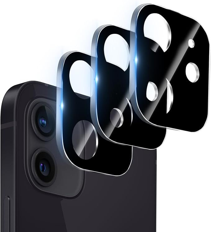 Dengduoduo 3 Pack Tempered Glass Camera Lens Protector