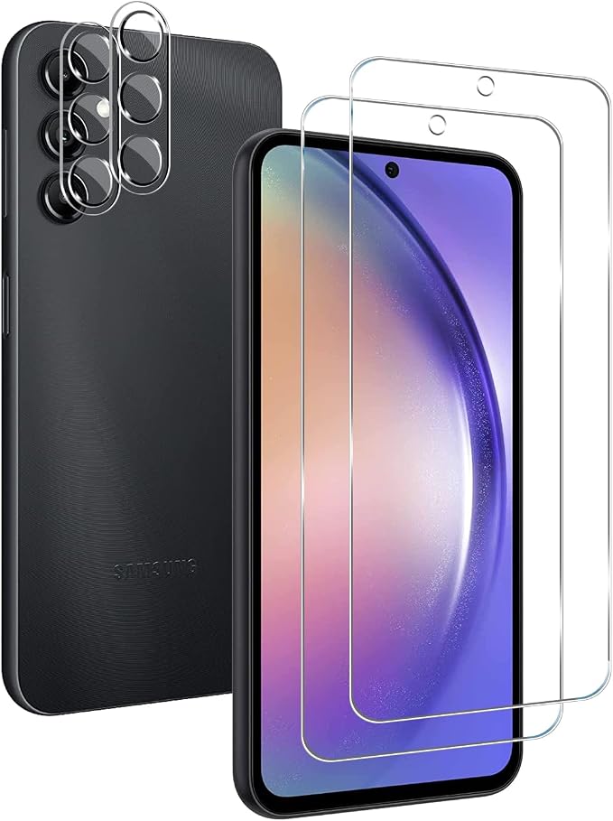 BIGFACE Galaxy A54 Tempered Glass Screen Protector + Camera Lens Protector