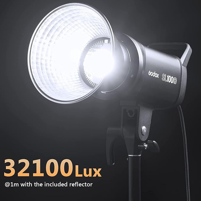 Godox SL100D 100W Daylight LED Video Light – 32, CRI 96+, Bowens Mount LED