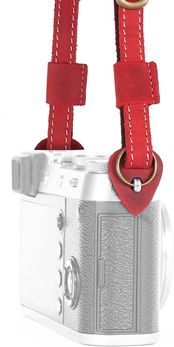 MegaGear SLR, DSLR Sierra Series Genuine Leather Camera Shoulder or Neck Strap