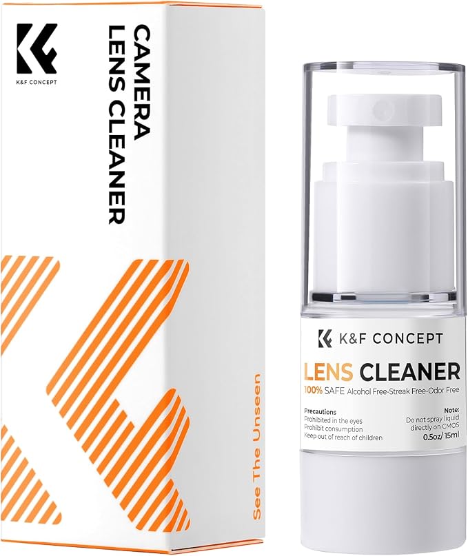 K&F CONCEPT Spray and Microfiber Lens Cleaner Care Kit, | Non-Flammable Camera