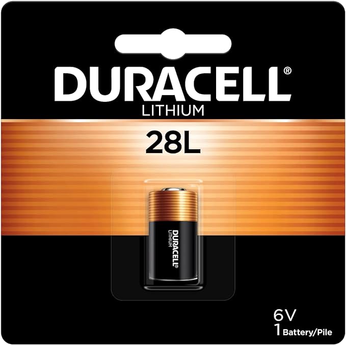 Duracell 28L 6V Lithium Battery, 28L 6 Volt High Power Lithium Battery