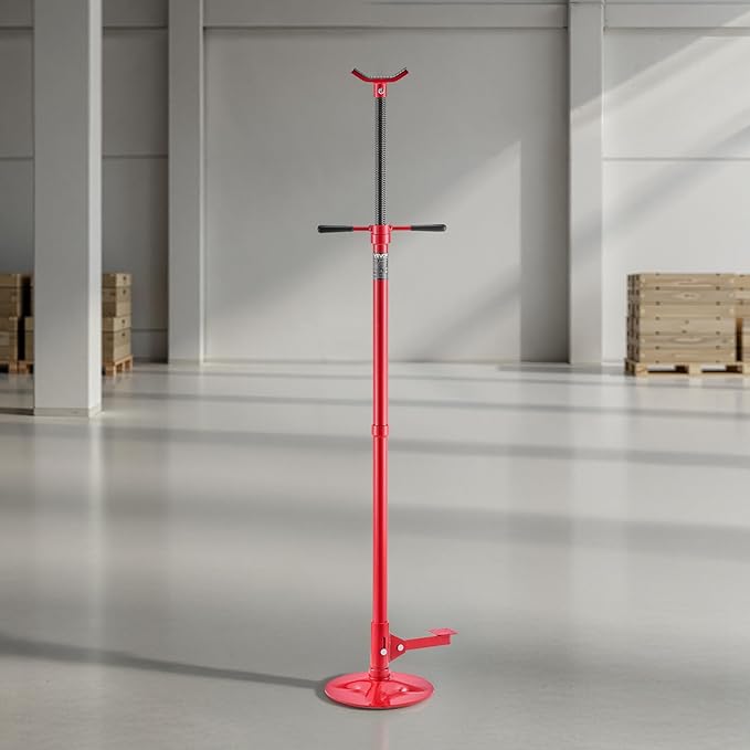 VEVOR Underhoist Support Stand, 3/4 Ton (1653 lbs) Capacity Under Hoist Jack Stand, Lifting from 51.97" to 80", Bearing Mounted Spin Handle, Foot Pedal, 12" Diameter Base, Support Vehicle Components