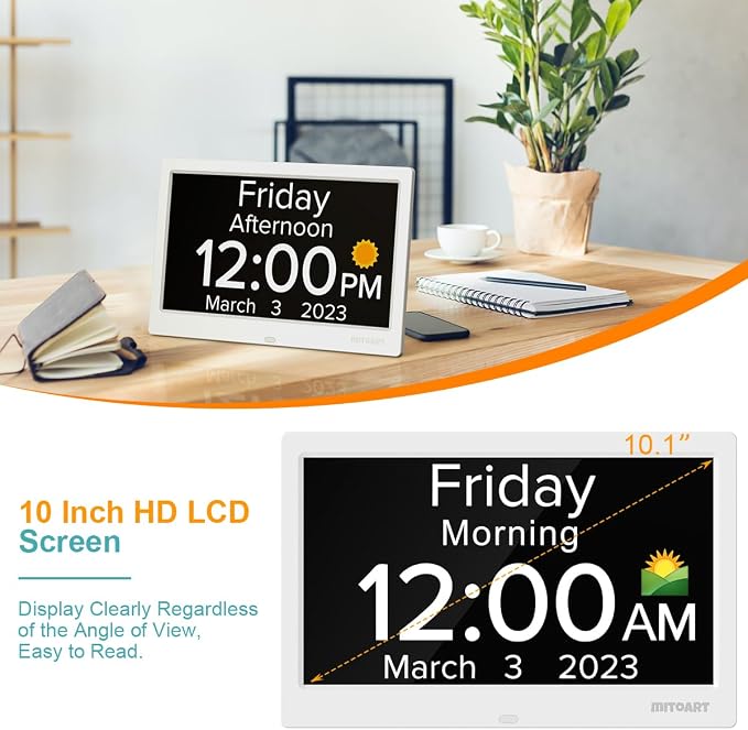 10.1 Inch Digital Alarm Clock