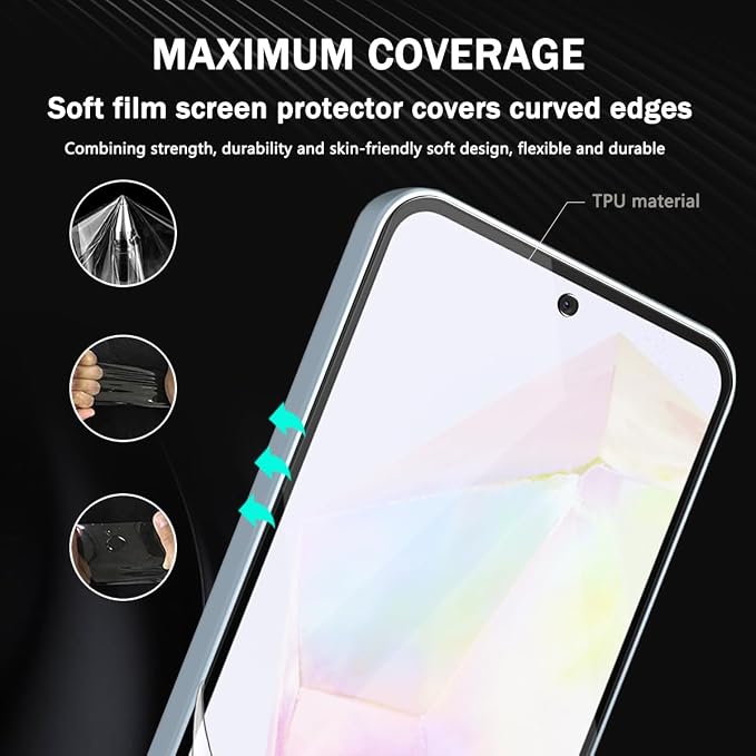 3 Pack for Samsung Galaxy A35/A36/A55/A56/S24 FE/S25 FE Screen Protector