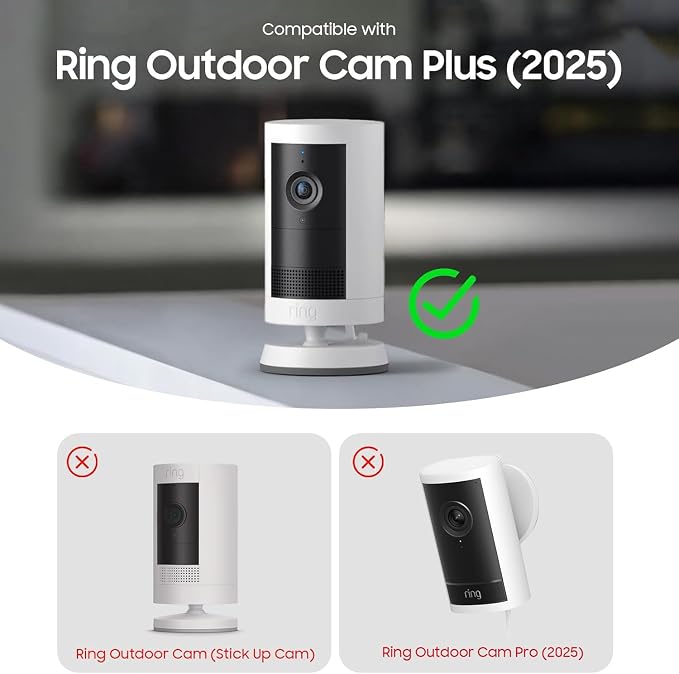 Fintie Silicone Case for Ring Outdoor Cam Plus, Soft Silicone Weather Resistant