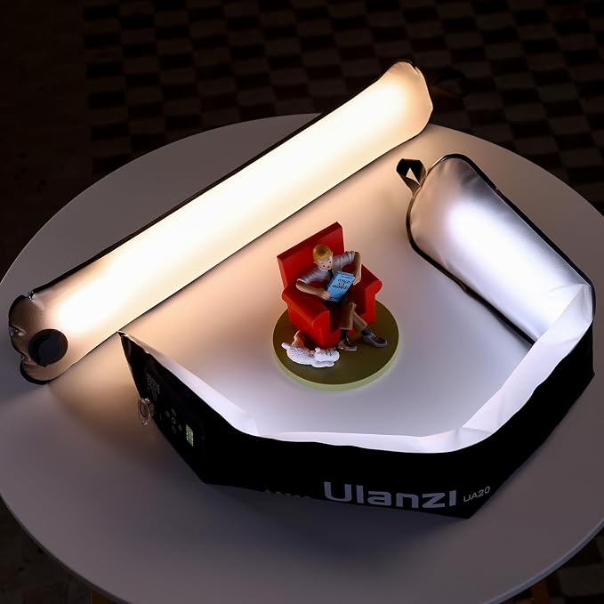 ULANZI UA12 Inflatable Tube Light, 12W Bi-Color Portable LED Air Tube Light