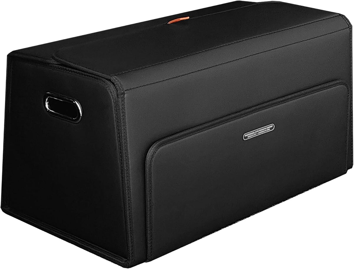 GMQ Double-Layer Car Trunk Organizer with Magnetic Lid for SUV, Truck, MPV