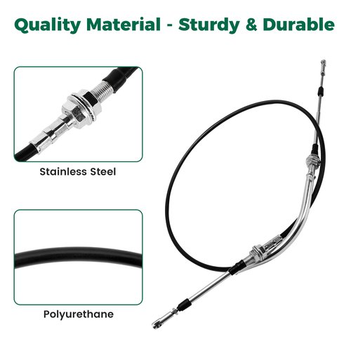 10L0L 63 Inch Transmission Shift Forward Reverse Cable for Club Car DS Gas Golf Cart 1984-1997, Replace OEM 1013085