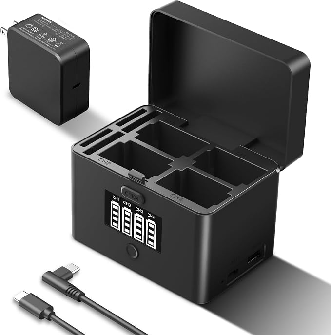 NEEWER NW-ZP4 2in1 Four Channel USB Camera Battery Charger