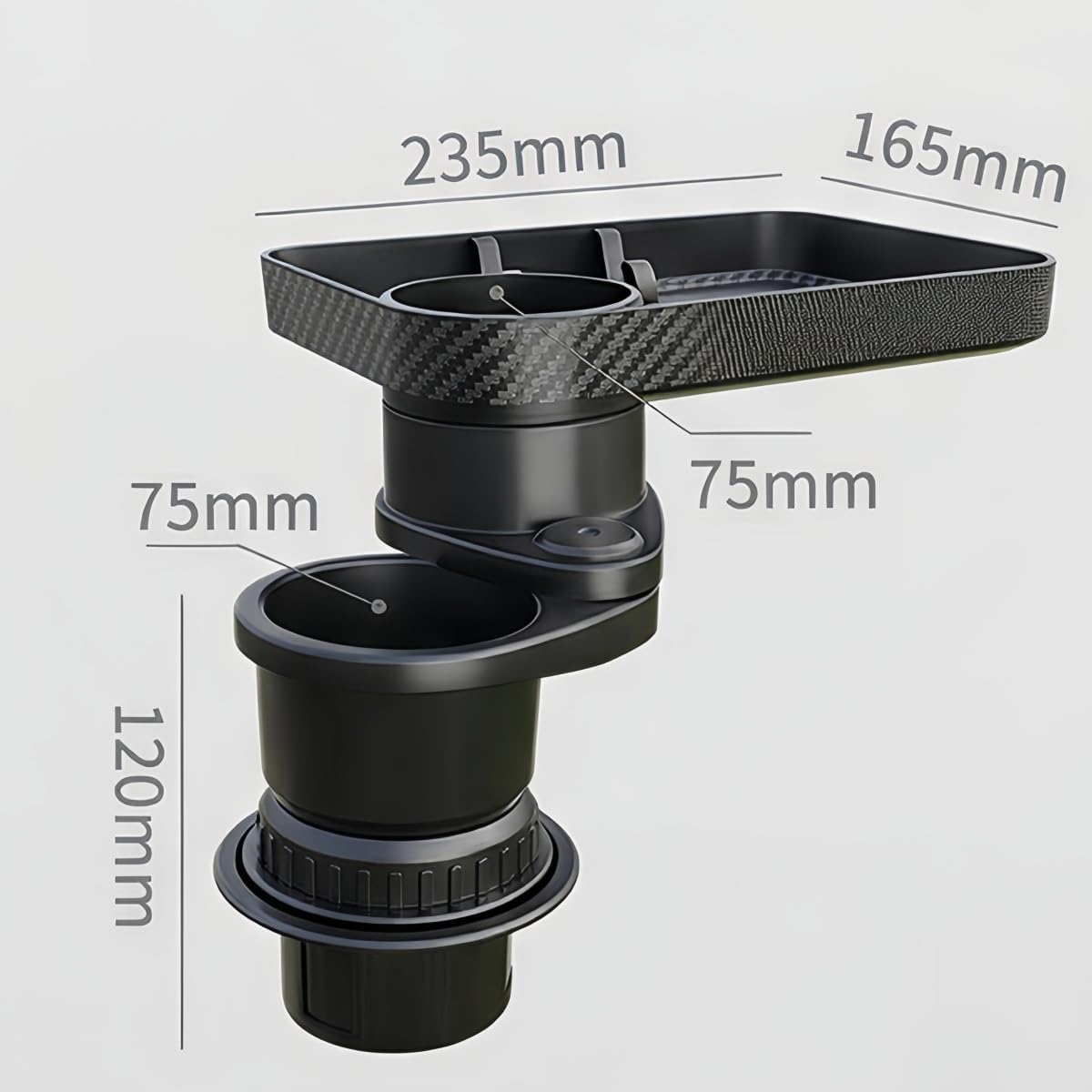 Car Cup Holder Tray Compatible with Hyundai Tucson 2009-2024