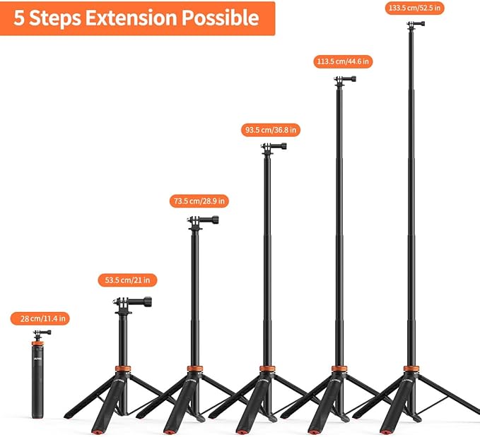 UURig Telescopic Selfie Stick Long