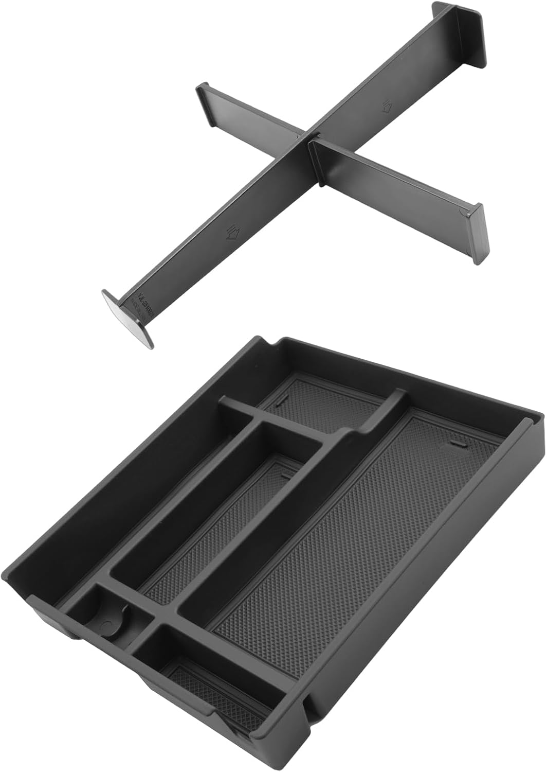 for 4PCS Door Organizer Tray& 2PCS Lower Center Console Organizer Tray Compatible with 2022–2026 Silverado&Sierra 1500/2024–2026 Silverado&Sierra 2500HD/3500HD–Full Console w/Bucket Seats Only