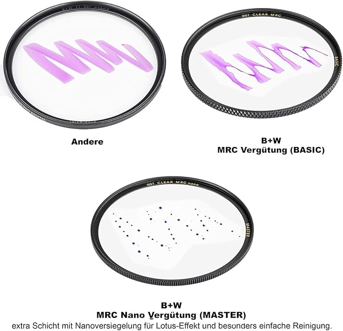 B+W 67mm MASTER UV Haze MRC Nano 010M Glass Filter