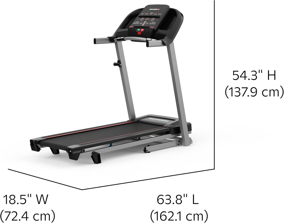 Schwinn Fitness Treadmill - Compact Design for Home Workouts | Adjustable Speed & Incline