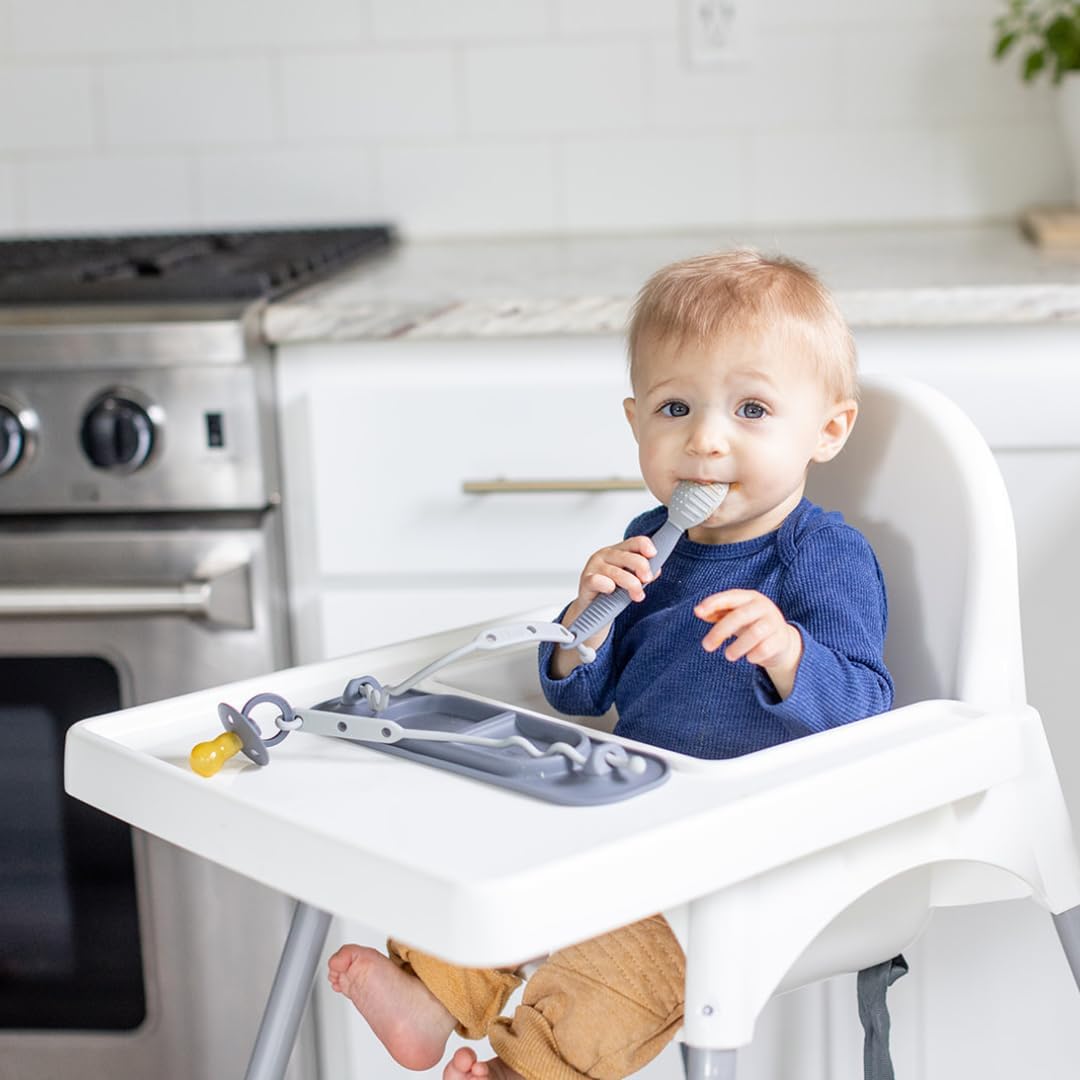 Busy Baby Mini Mat NEW Suction Cups with 2 Straps Baby Weaning(TanMini)