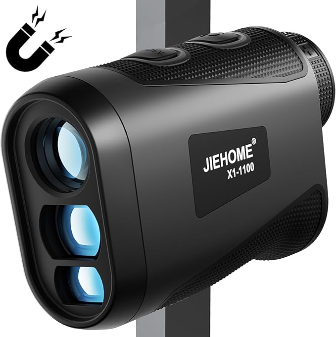 X1 Golf Rangefinder with Slope, Flagpole Lock and Vibration, 660/1100YDS Laser Rangefinder for Golfing & Hunting, Rechargeable Laser Range Finder Distance Measuring with High-Precision