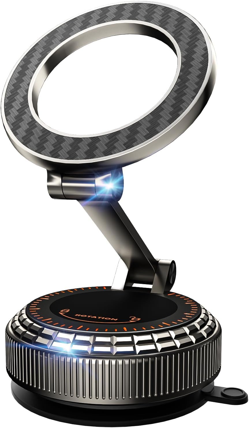 Metal Magnetic Car Phone Holder for Magsafe Phone, Carbon Fiber