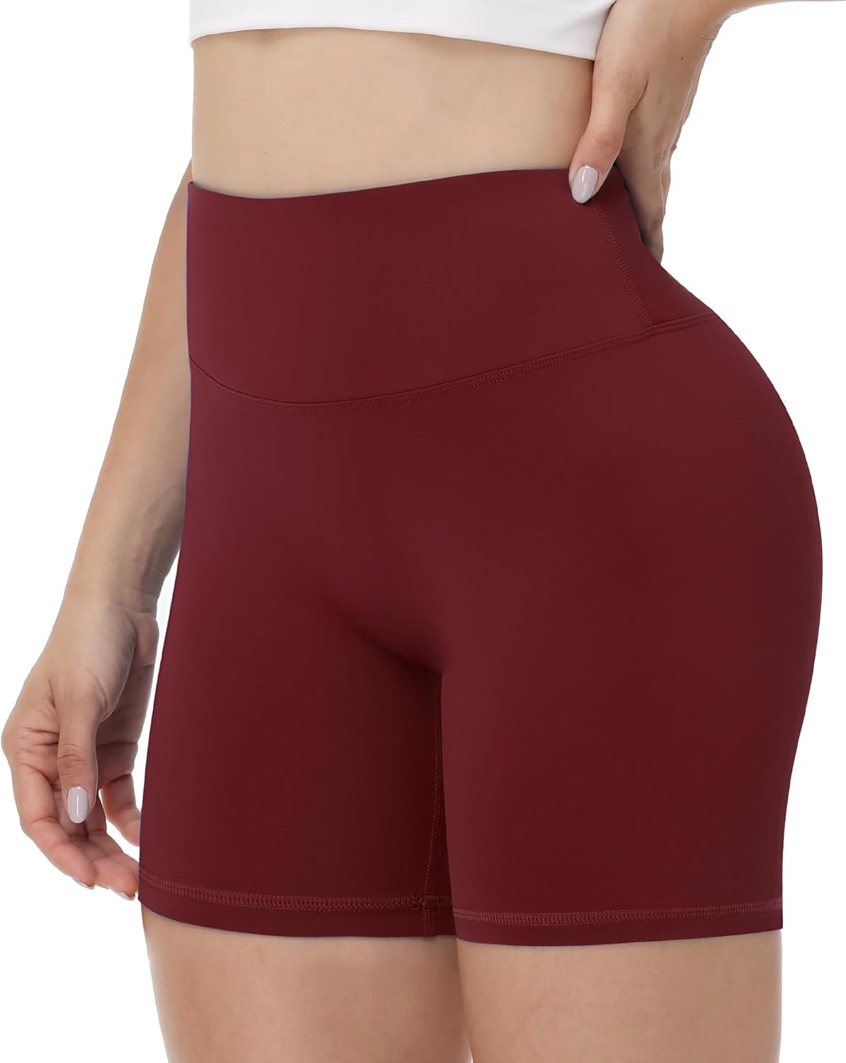 Runhit Biker Shorts for Women - High Waisted No Front Seam Yoga & Gym Spandex | 3''/5''/8'' Tummy Control