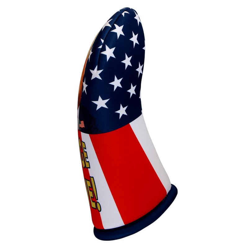 Trump Golf Driver Headcover – Funny MAGA “HUUUGE Drive” USA Patriotic Club Cover – Thick Foam Protection – Easy On/Off – Great Golf Gift by BeeJos