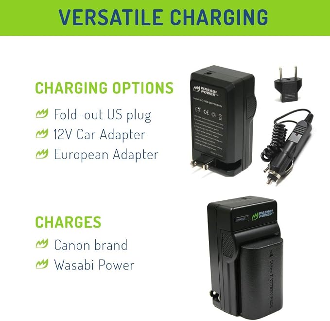Wasabi Power LP-E6, LP-E6N Battery and Charger