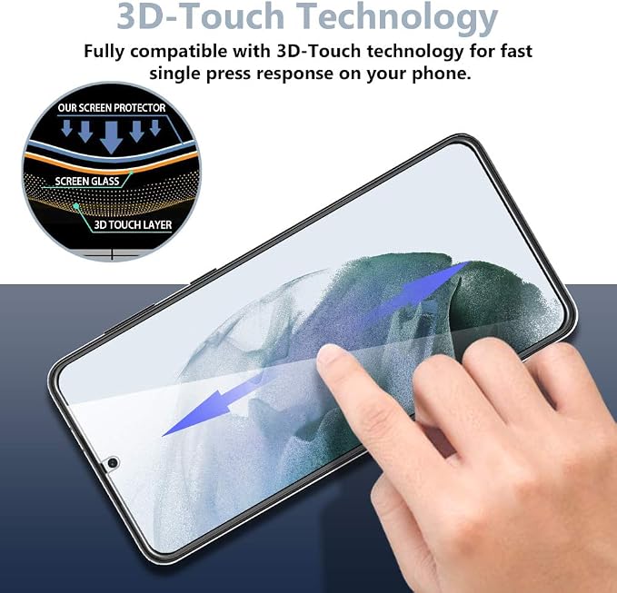 TOCOL 6 Pack Compatible with Samsung Galaxy S21 5G 6.2 inch