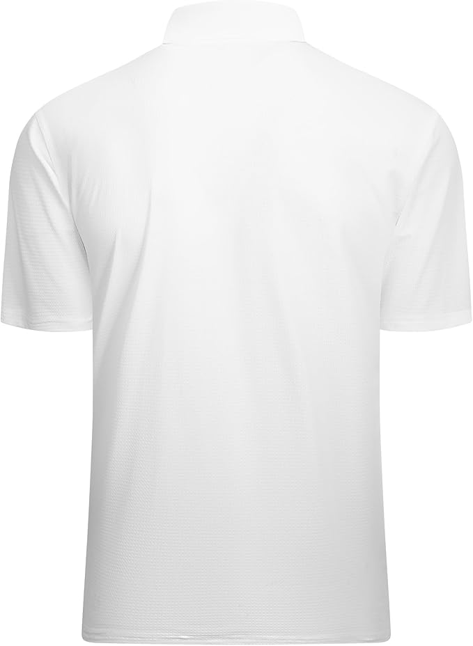 Alex Vando Mens Golf Shirt Moisture Wicking Quick-Dry Short Sleeve Casual Polo Shirts for Men