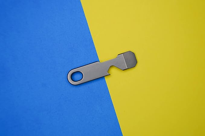 QuickPry Mini Pry Bar Everyday Carry Pry Bar Tool, For Camping, Cleaning, And Simple Everyday Tasks, Keychain Carry Tool Black