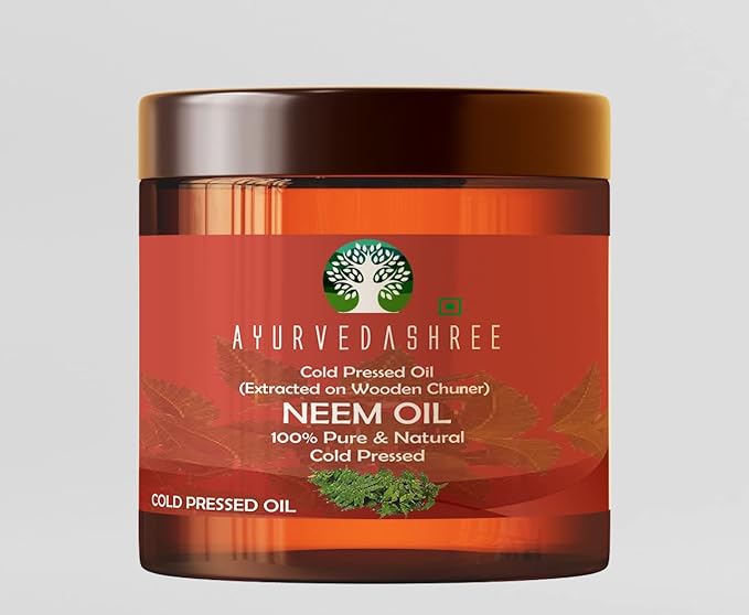 Cold Pressed Neem Oil 100 ML, 3.38 fl oz. | Extracted on Wooden Churner with Traditional Method to Sustain maximum nutrition, Cold-Pressed, 100% Pure & Natural