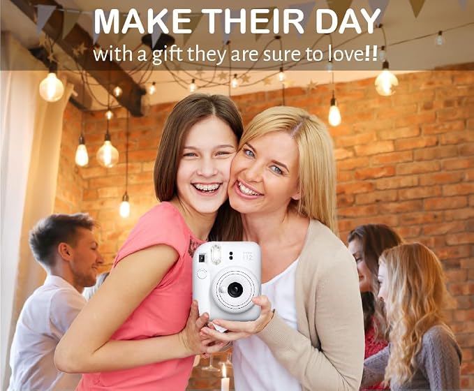 Fujifilm Instax Mini 12 Instant Film Camera Clay White, Fujifilm Instax Mini