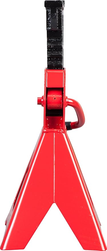 BIG RED T46202 Torin Steel Jack Stands: 6 Ton (12,000 lb) Capacity, Red, 1 Pair
