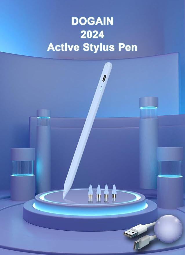 Stylus Pens for Touch Screens Power-Display Tablet Pen POM Tip Magnetic Digital