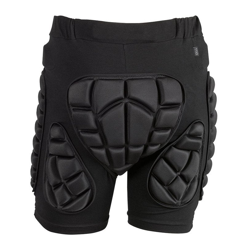 TTIO Padded Shorts Protective Gear Guard Impact Pad Ski Ice Skating Snowboard Skateboard Hip Butt Tailbone Protection for Men Women Black