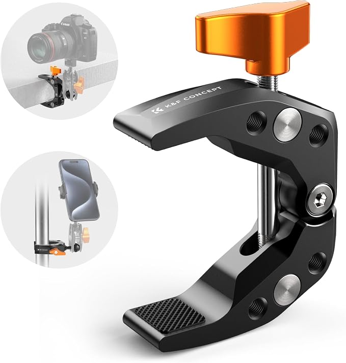 K&F CONCEPT Camera Mount Clamp, Super Crab Clamp