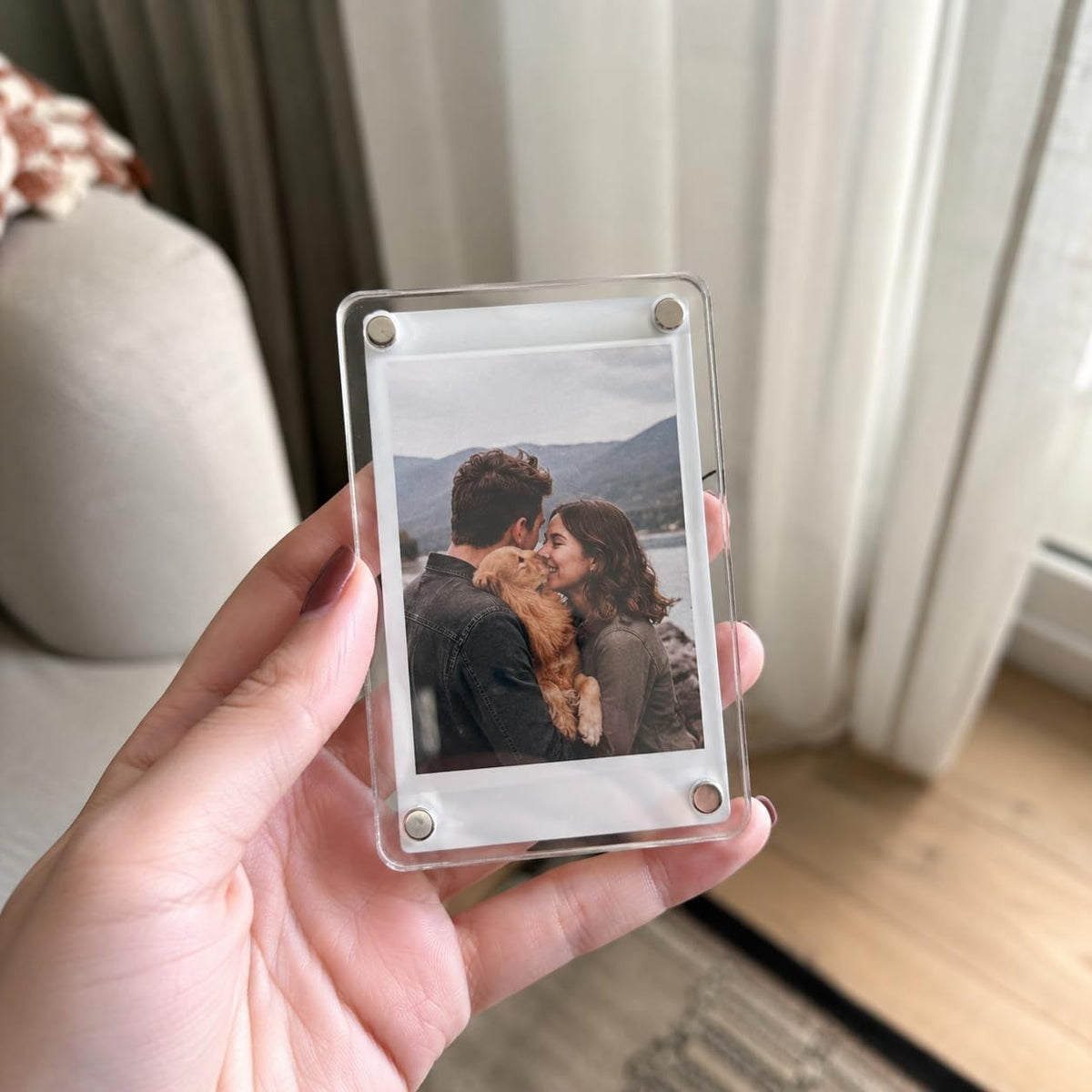 Gifts for Boyfriend Husband Dad Driver-Car Sun Visor Photo Holder (2pcs)