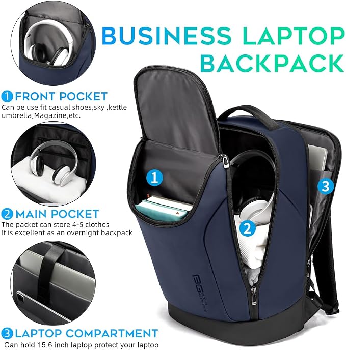 BANGE Business Commute Backpack Waterproof fit 15.6 Inch adopt in Commute