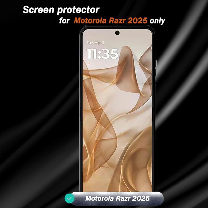 3 Pack for Motorola Razr 2025 Screen Protector Flexible TPU Film