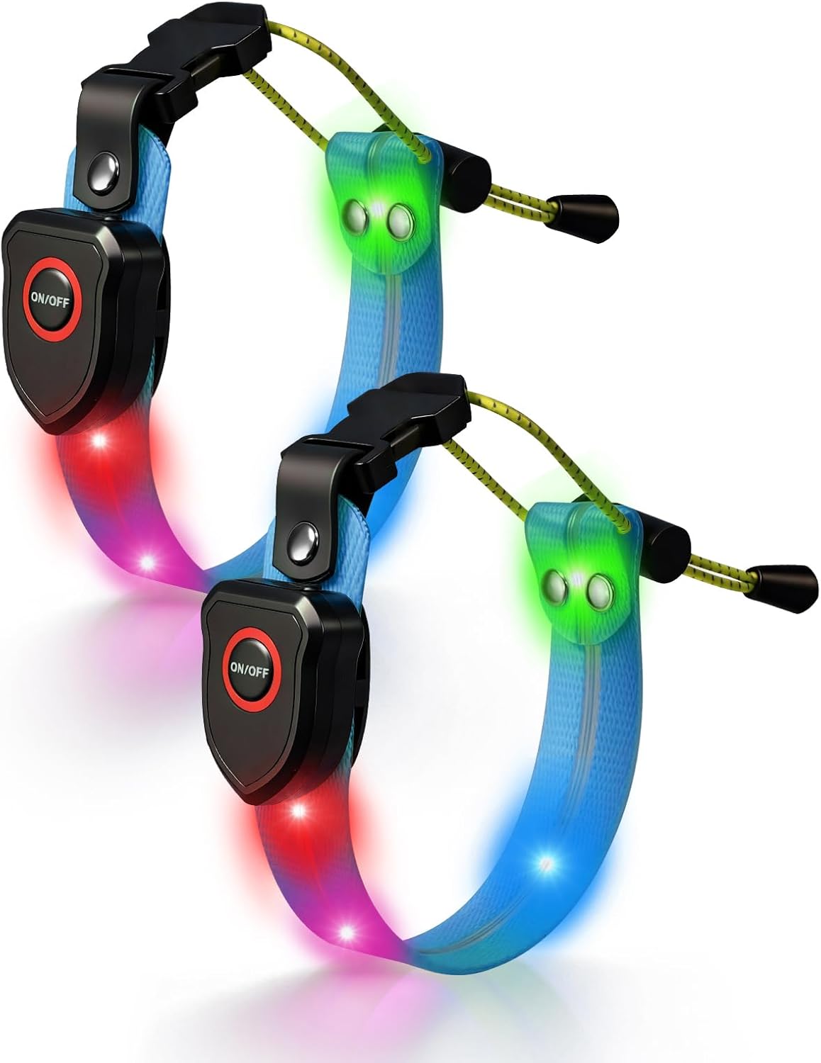 Skiennix Rechargeable LED Armband - High Visibility Reflective Running Lights for Night Jogging & Cycling