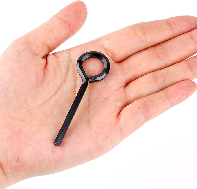 5 Pack 5/32 Allen Wrench Standard Hex Dogging Key with Full Loop, Solid Metal Allen Key Set for Push Bar Panic Exit Devices
